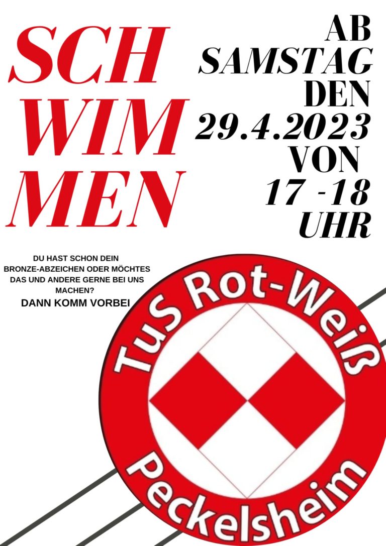 Read more about the article Schwimmen beim TuS Rot-Weiß Peckelsheim