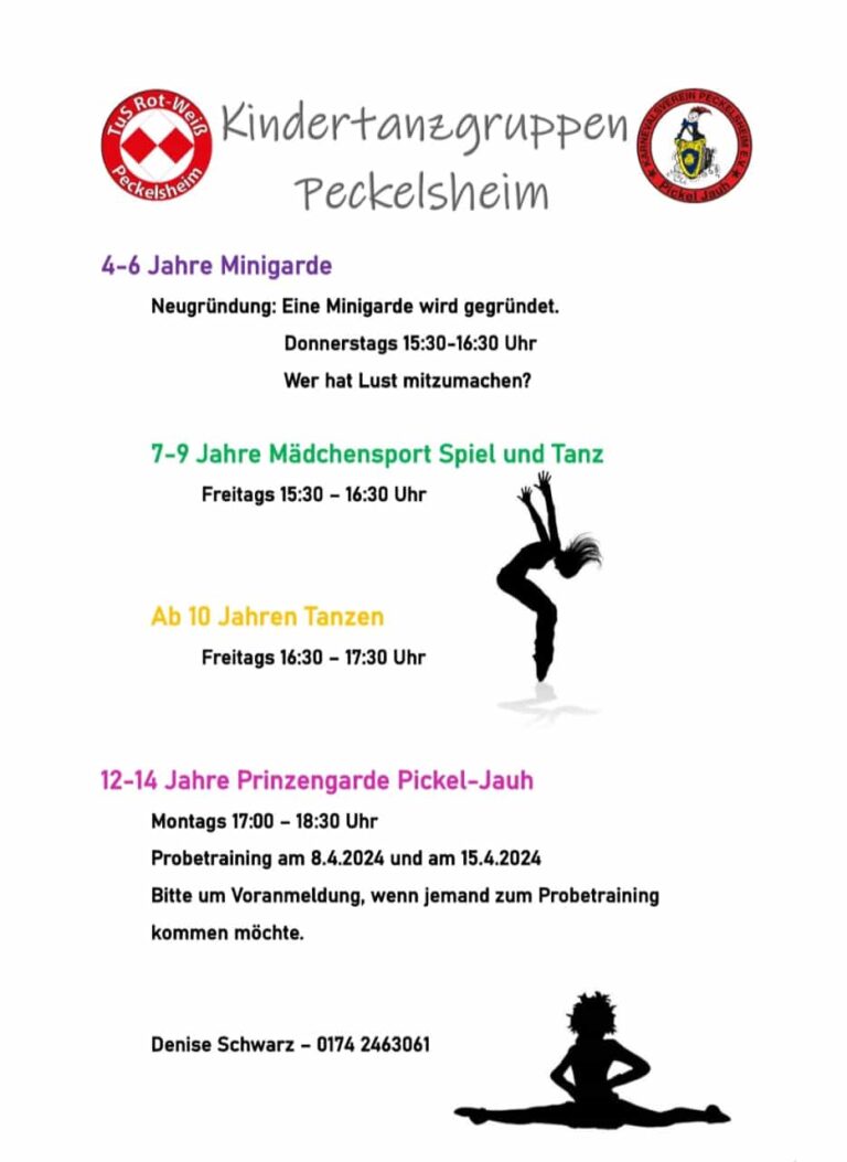 Mehr über den Artikel erfahren Kindertanzgruppen Peckelsheim